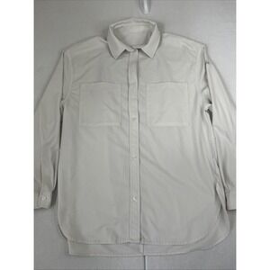 Alo Shirt Dreamscape Button Down Long Sleeve White Small